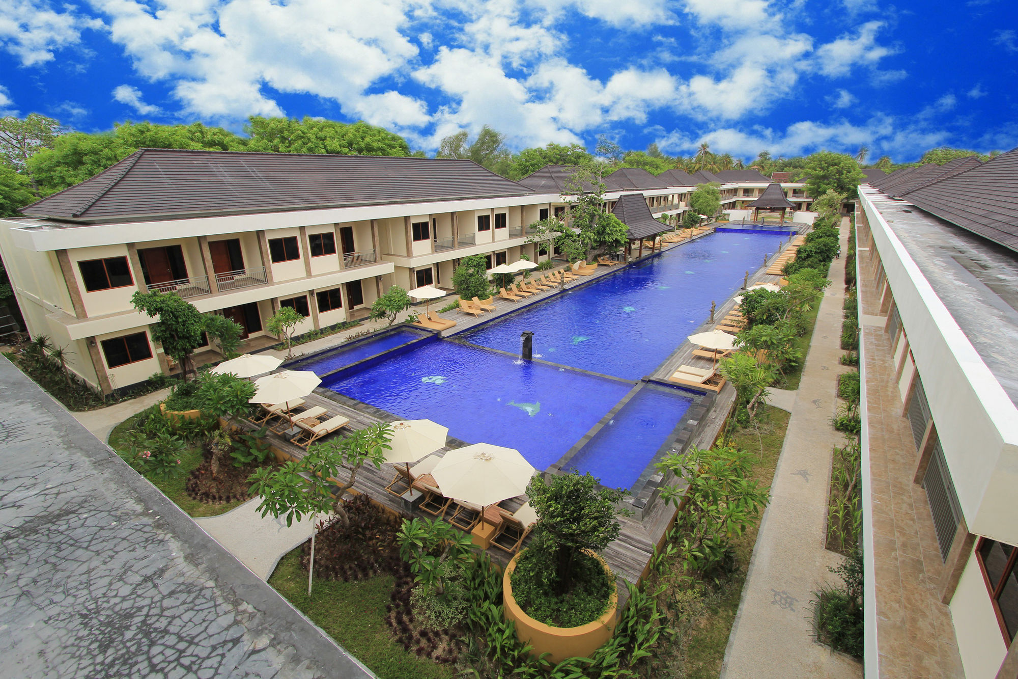 Hotel Ombak Paradise Gili Air Bagian luar foto